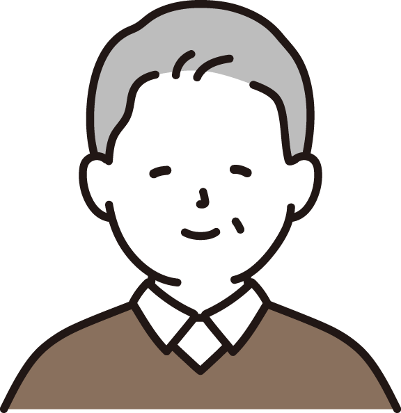 高齢の男性のイラスト