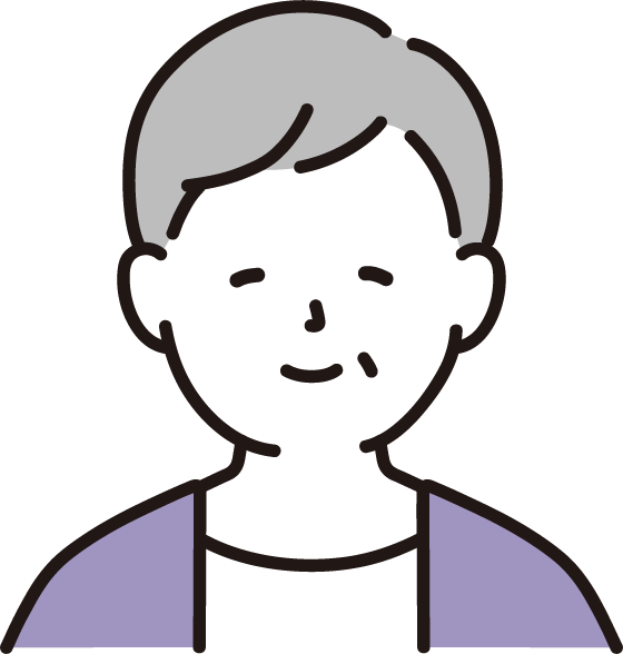 高齢の女性のイラスト