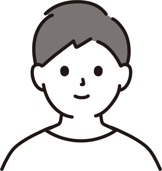 若い男性のイラスト