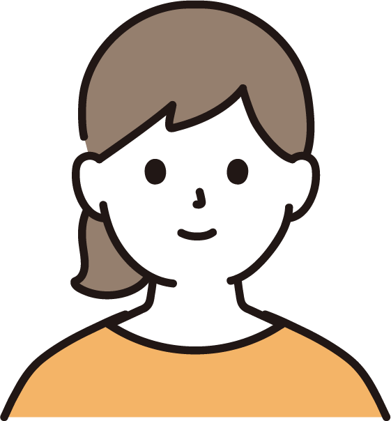 若い女性のイラスト