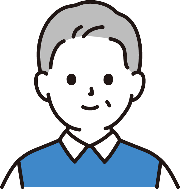 高齢の男性のイラスト