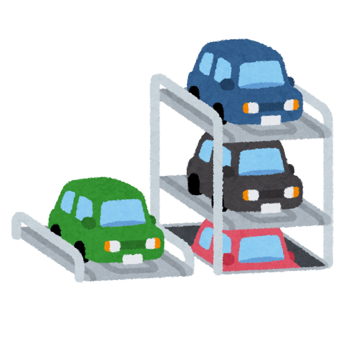 立体駐車場のイラスト